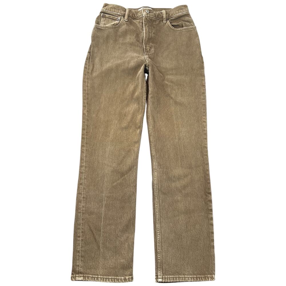 Abercrombie & Fitch The 90s Straight Ultra High Rise Jeans 27 4S Brown Denim
